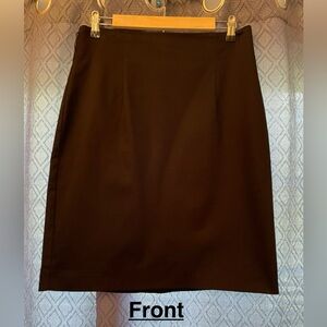 Worthington Knee Length Skirt 
2 BeltLoops Size 12-Black 
Great Cond-MachineWash